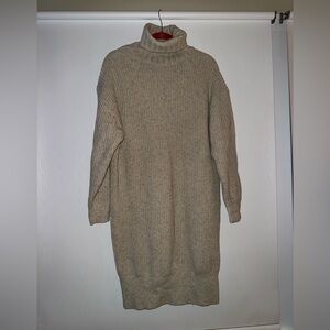 J. Crew Beige Long Sleeve Sweater Dress
